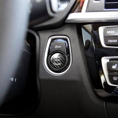 Black Engine Start Stop Push Button Cover for BMW 3 5 Series E90 E92 E60 X5