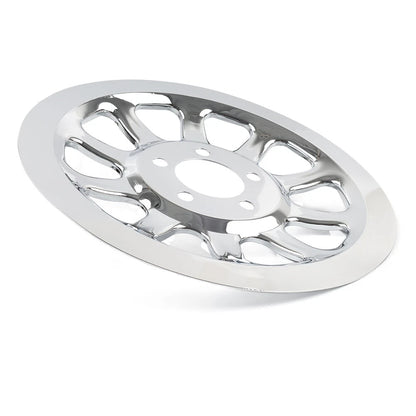 Chrome Outer Rear Pulley Cover Insert for Harley Softail Fat Boy (07-17)