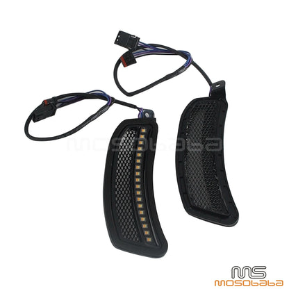 Black Mesh LED Fairing Vent Lights for Harley Low Rider El Diablo (2022)