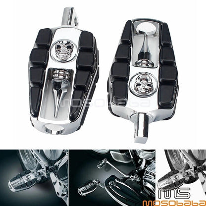 Zombie Skull Style Foot Pegs for Harley Dyna FLH (Universal)