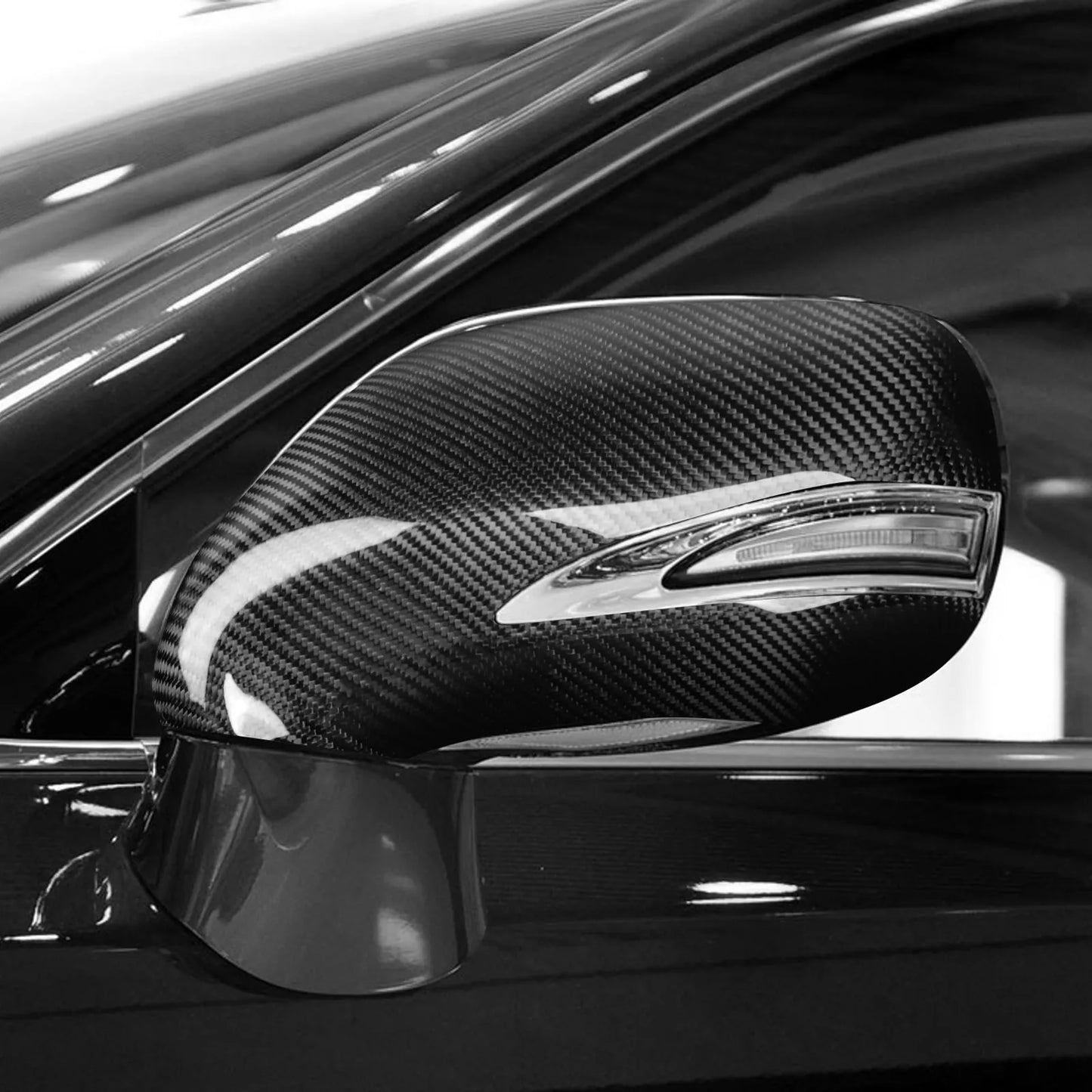 Rear Side Mirror Cover for Lexus IS350 IS250 ES350 (2008-2012) Carbon Fiber