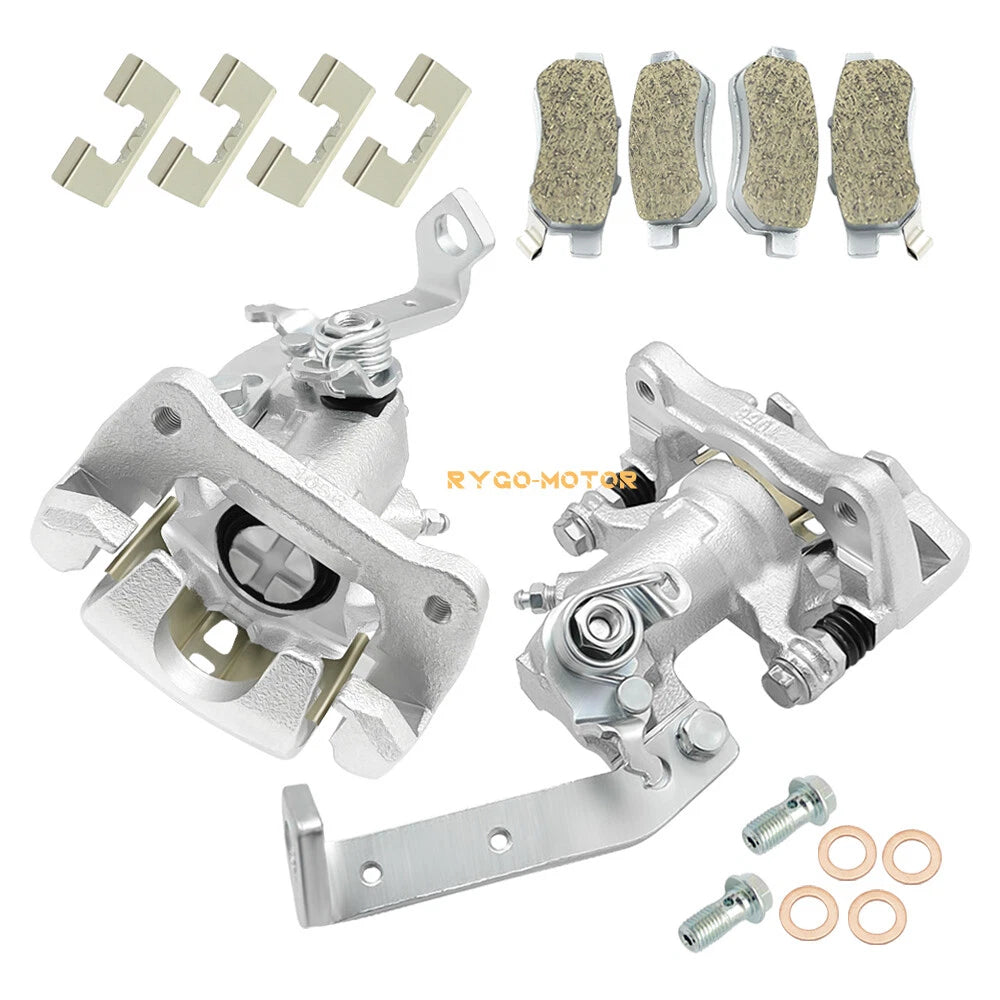 2 x Rear Brake Calipers w/Ceramic Pads for Honda Big Red MUV700 (2009–2013)