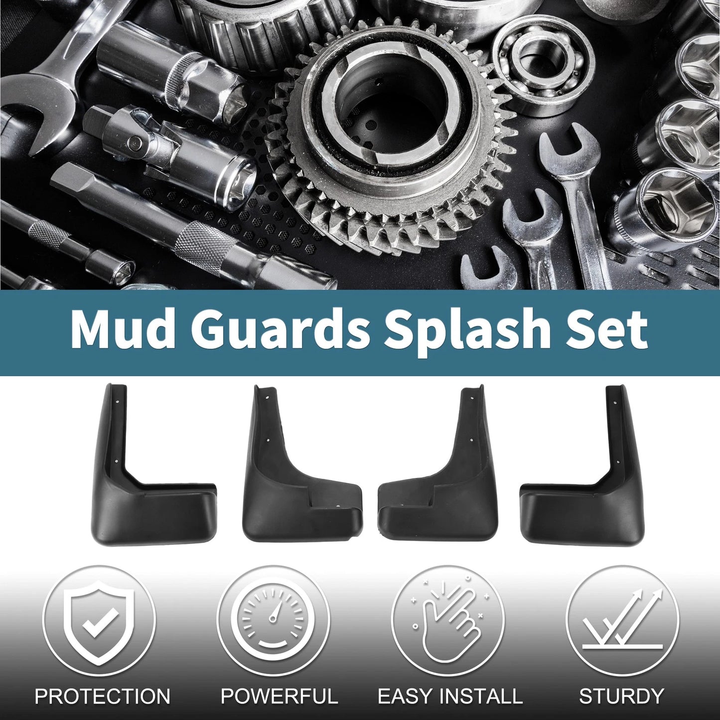 Mud Flaps Splash Guards 1 Set for Toyota Avanza (2005-2010)