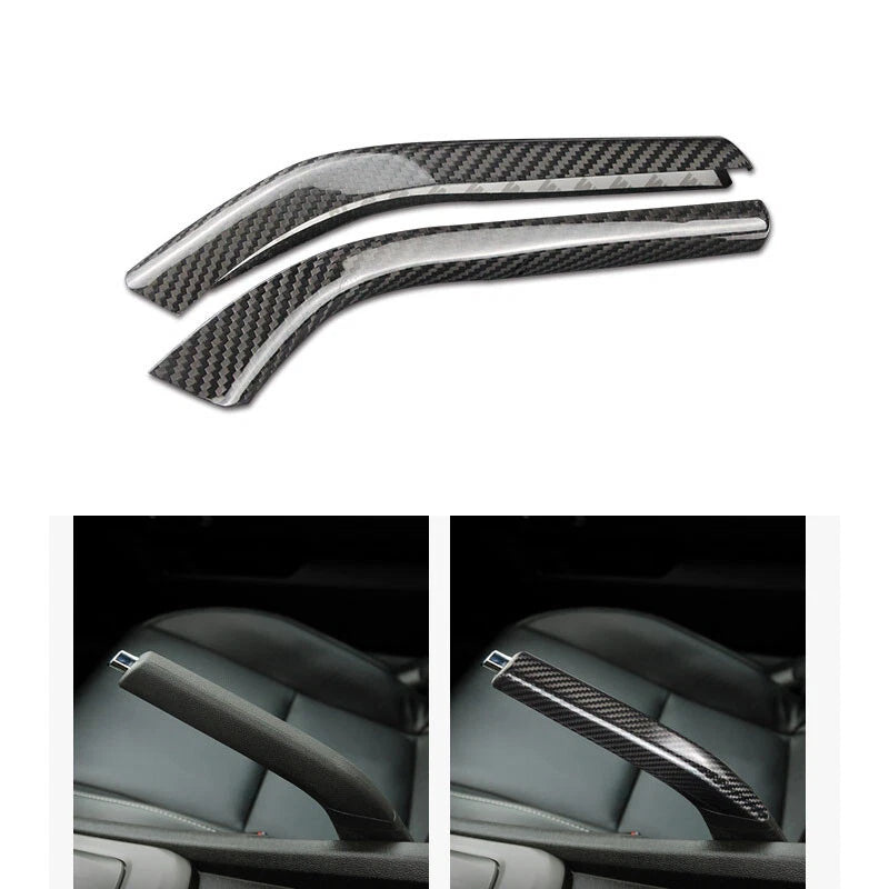Carbon Fiber Parking HandBrake Grip Knob Cover Cap Trim fit For Chevrolet Camaro