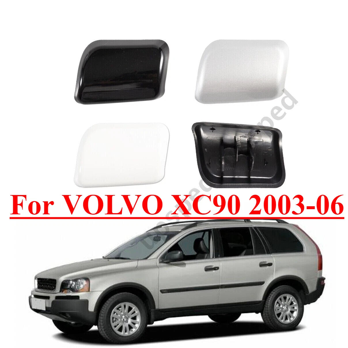 Front Bumper Headlight Washer Cover Cap for Volvo XC90 (2003–2006)
