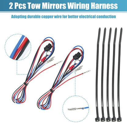 Tow Mirrors Wiring Harness for Chevy Silverado / GMC Sierra (2014-2018)