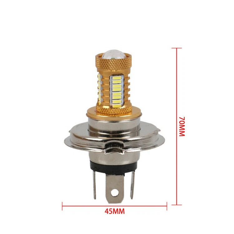 H4 LED Motorcycle Headlight Bulb lamp DC 12V~24V 6W 800LM High Low Beam Light