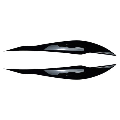 Gloss Black Headlight Eyebrow Eyelid Covers for BMW 3 Series F30 F31 (2012-2019)