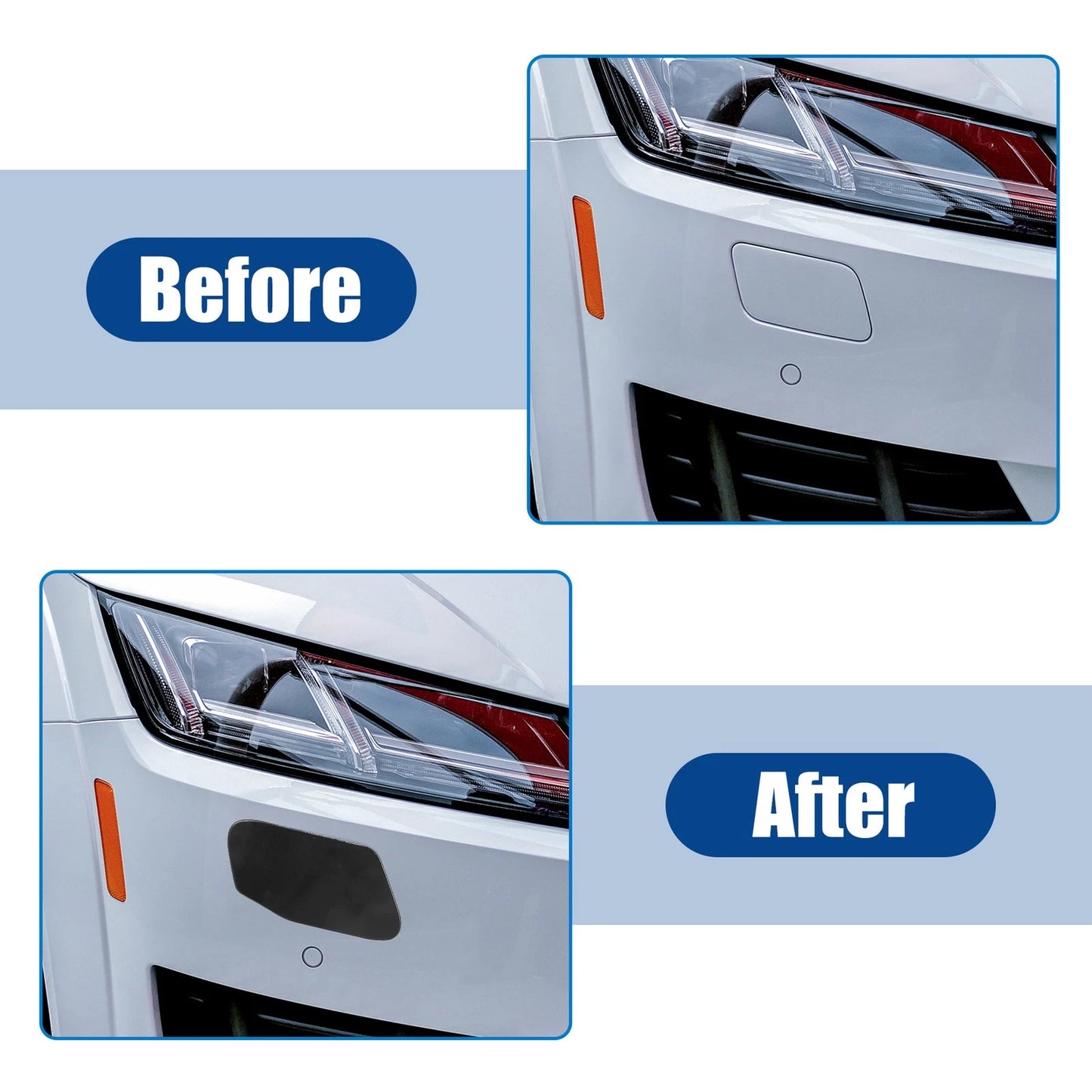 Front Left Right Side Headlight Washer Nozzle Covers for BMW X3 (2010-2017)
