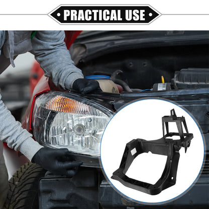 Left Headlight Bracket for Jeep Cherokee 2014-2018 Durable Plastic Black