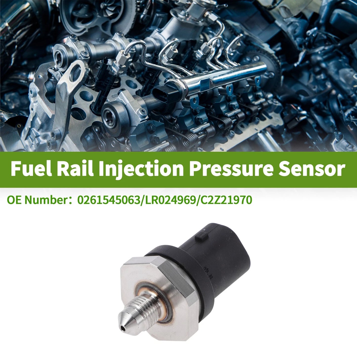 Fuel Injection Pressure Sensor for Volvo XC60 2.0T (2009-2012) 1 x Pc