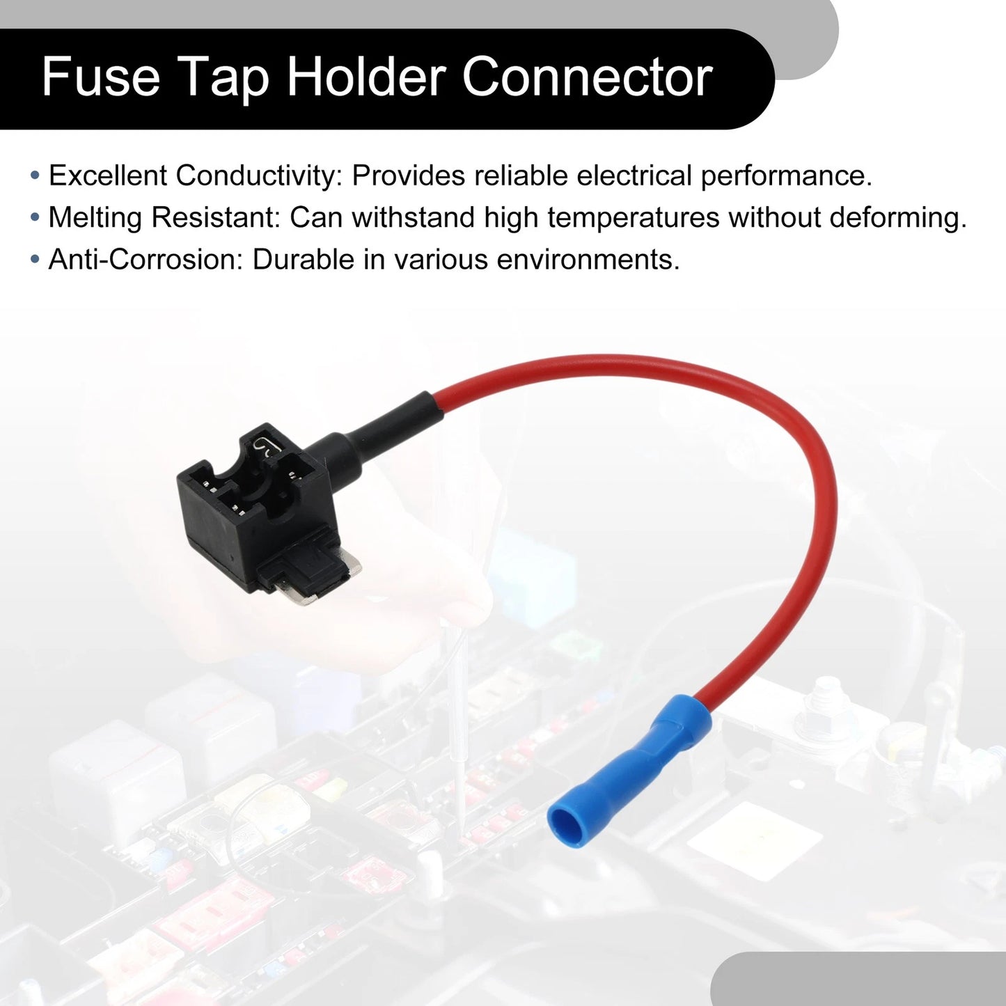 Mini Fuse Tap Adapter w/ 5 x 10A Blade Fuses for DC 32V