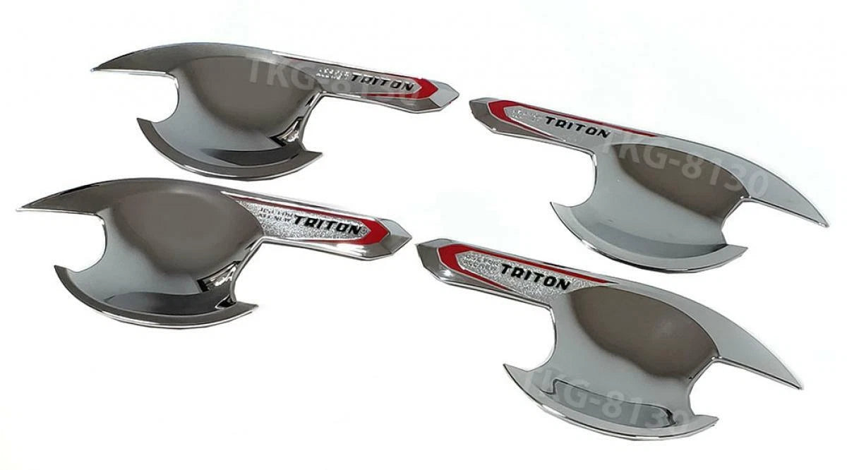 4 x Door Bowl Cup Handle Covers Chrome for Mitsubishi L200 Triton (2019-2020)