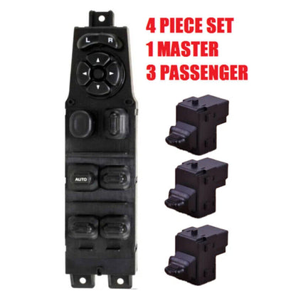 4PC Power Window Master Door Switch for Dodge Ram 1500 2500 3500 4500 (2002-2010)