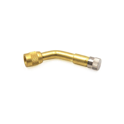 135 Degree Gold Tone Tire Valve Extension Adaptor Stem Extender for Motorcycle