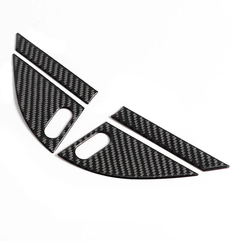 Carbon Fiber Door Corner Speaker Cover Trim 4 x for Dodge Charger (2015-2020)