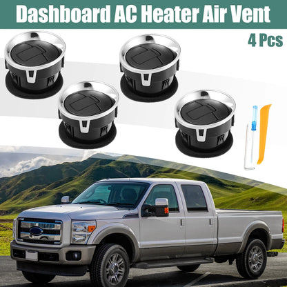 4 Pcs Front Dashboard AC Heater Air Vents for Ford F-150 (2009-2014)