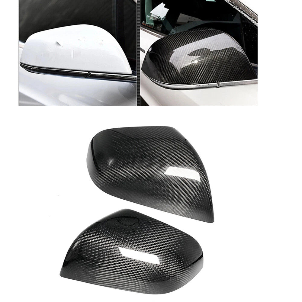 Carbon Fiber Mirror Covers for Tesla Model 3 (2017-2023)