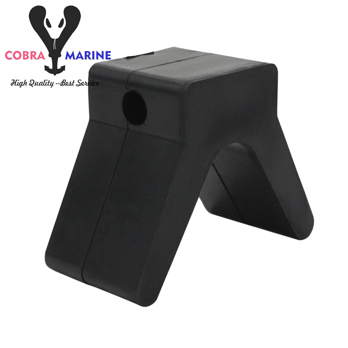 2 Inch V Bow Stop Polyurethane Mounting Hole for 3/8" Bolt
