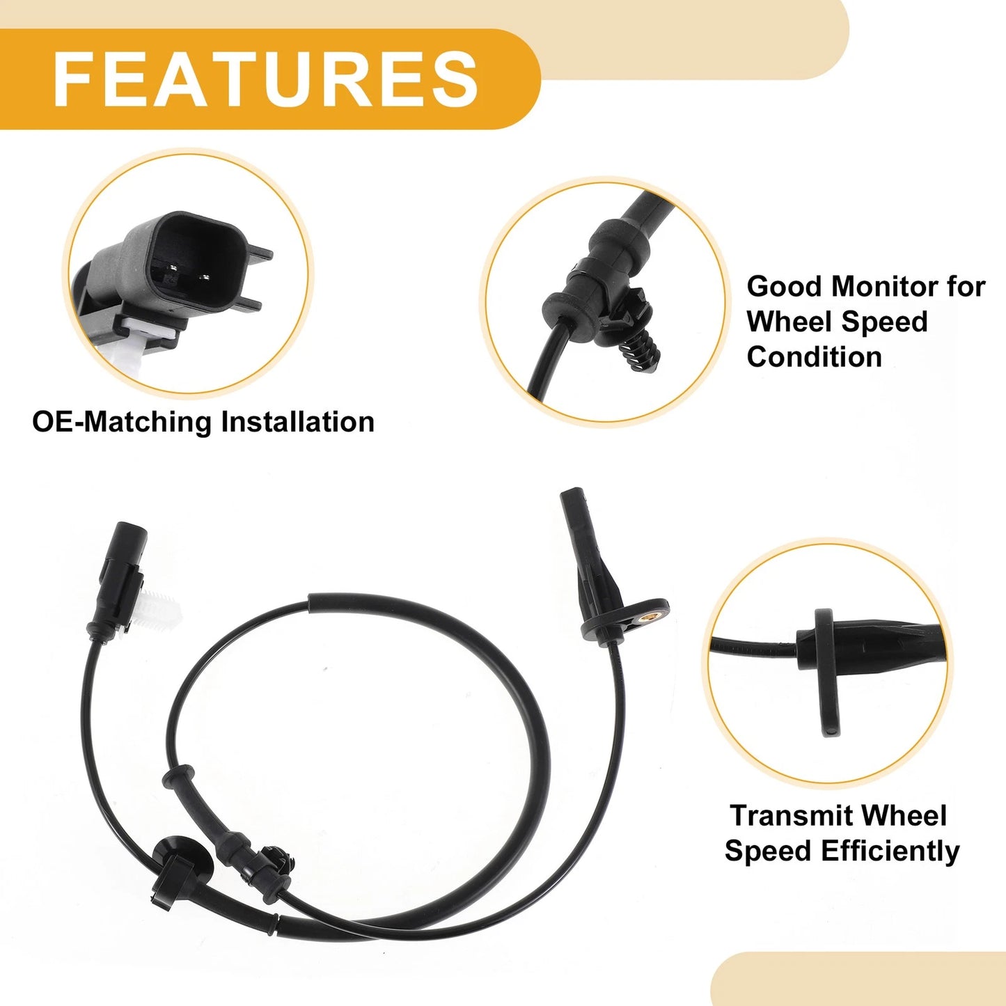 ABS Wheel Speed Sensor for Chevrolet Colorado ZR2