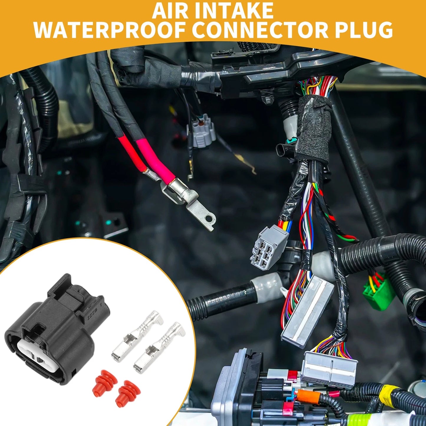 Air Intake Waterproof Connector Plug 2 x for Toyota