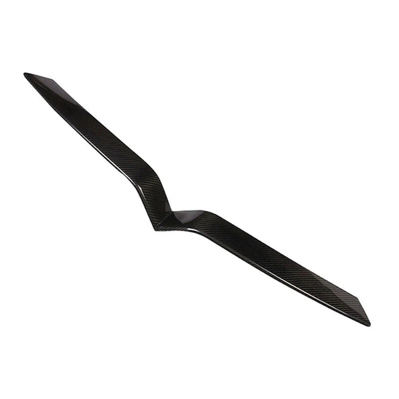 Carbon Fiber Front Bumper Central Grille Cover Trim For Tesla Model X 2017-2020