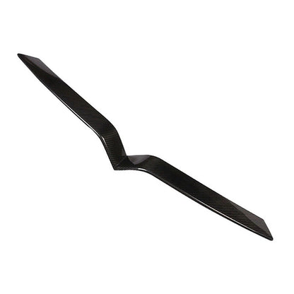 Carbon Fiber Front Bumper Central Grille Cover Trim For Tesla Model X 2017-2020