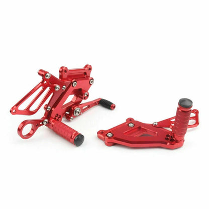 CNC Rear Footrests for BMW S1000RR (2015-2017) - Red 2 x Sets