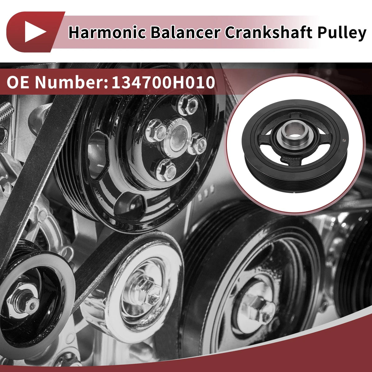 Harmonic Balancer Crankshaft Pulley 7 Groove for Toyota RAV4