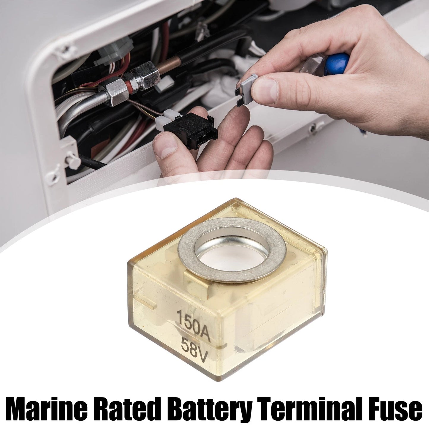 Fuse Terminal Waterproof 150A 58V for Marine Battery