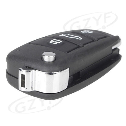 Folding Key Shell Remote Case 3 Buttons for Audi Q7 A8 Quattro (2007-2015)