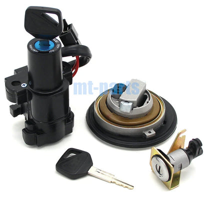 Ignition Key Switch & Fuel Tank Cap Seat Lock Set for Honda CB250F CB300F (2015-17)