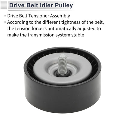 Drive Belt Idler Pulley for Ford Mondeo (2010-2020) - Black 1 Pc