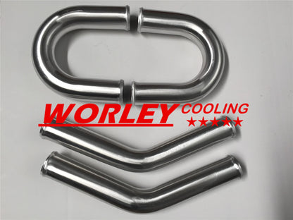 2 x 2.5" Aluminum Universal Intercooler Turbo Piping Kit for NJ