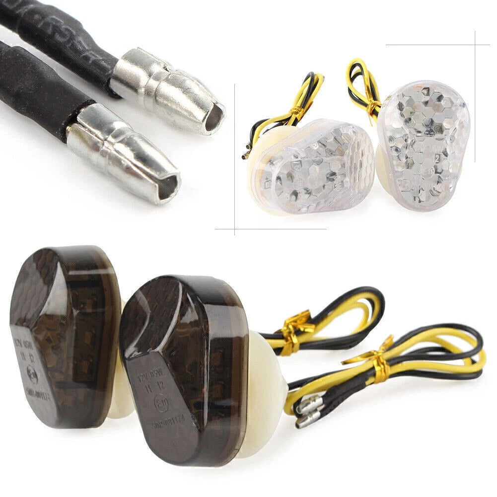 Smoke LED Turn Signal Lens for Kawasaki Z750 ZZR600 ZX6R ZX7R ZX9R (2004-2023)