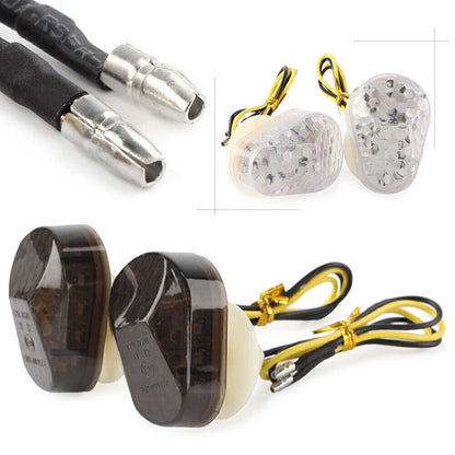 Smoke LED Turn Signal Lens for Kawasaki Z750 ZZR600 ZX6R ZX7R ZX9R (2004-2023)