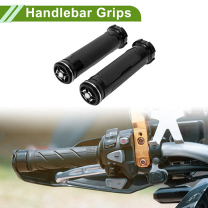 7/8" 22mm Hand Grips Rubber Black Rhombus for Motorcycle