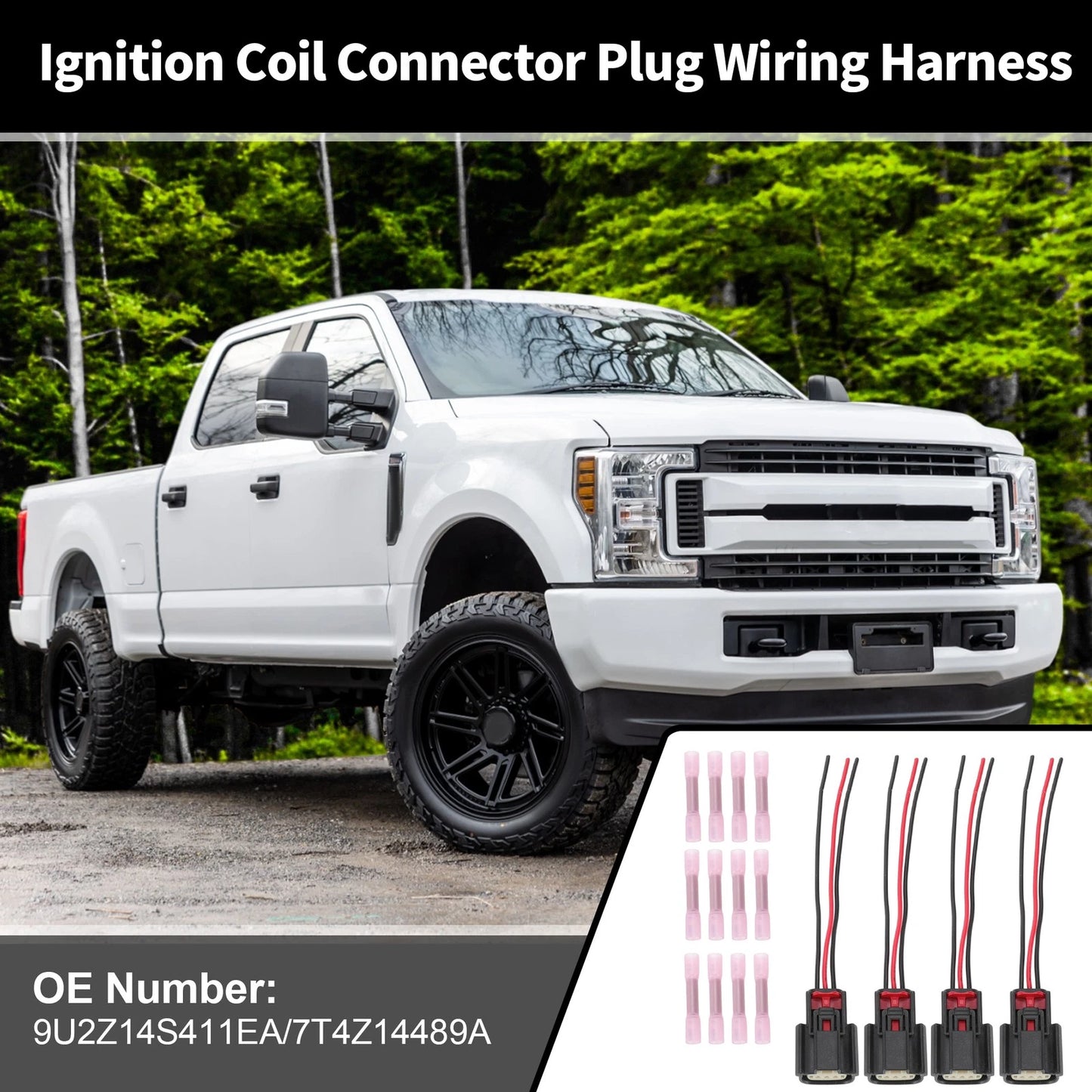4 x Ignition Coil Connector Plugs for Ford F150, Flex (2011-2017)