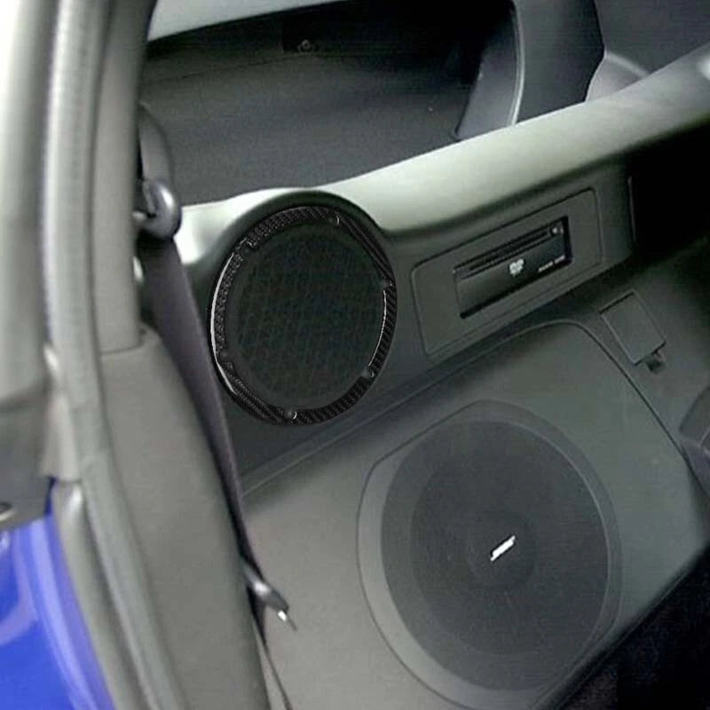 Carbon Fiber Rear Seat Speaker Grill Cover Decor Trim fit for 03-08 Nissan 350Z