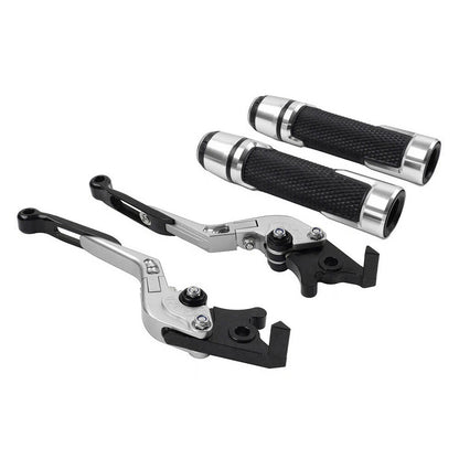 Handlebar Grips & Brake Clutch Levers Set for Suzuki GSXR600 GSXR750 GSXR1000