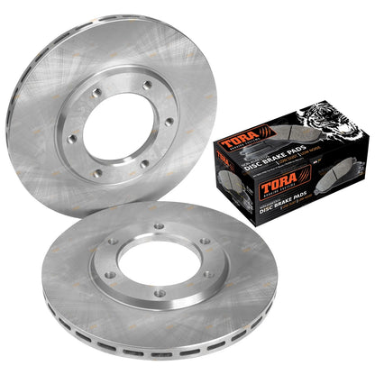 Front Brake Rotors + Disc Pads for Nissan Patrol Y60 (1981-1996)
