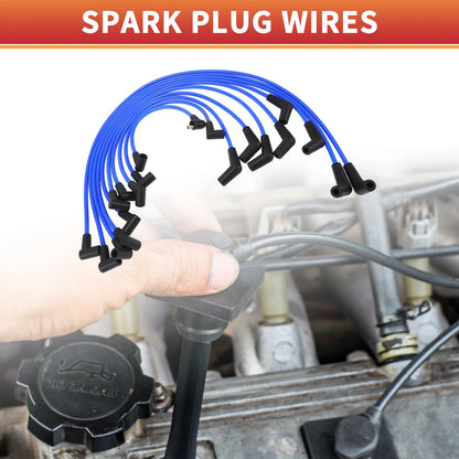10 x Spark Plug Wire Ignition Coil Cables for Ford F-150 (1979-1995)