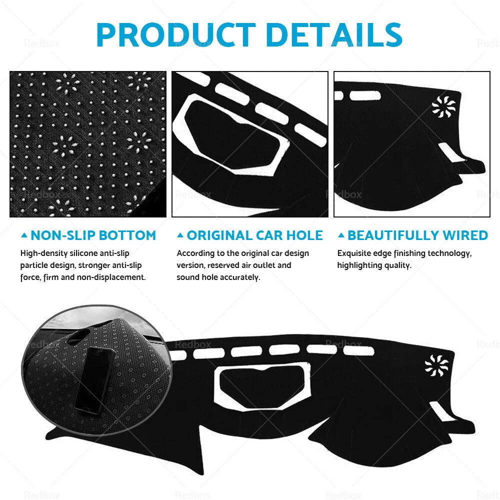 Non-Slip Dashboard Mat for Nissan Navara D23 NP300 (2015-2020)
