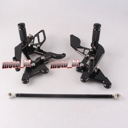 CNC Motorcycle Rearsets Footpegs for Yamaha YZF R6 (2003-2005) Black