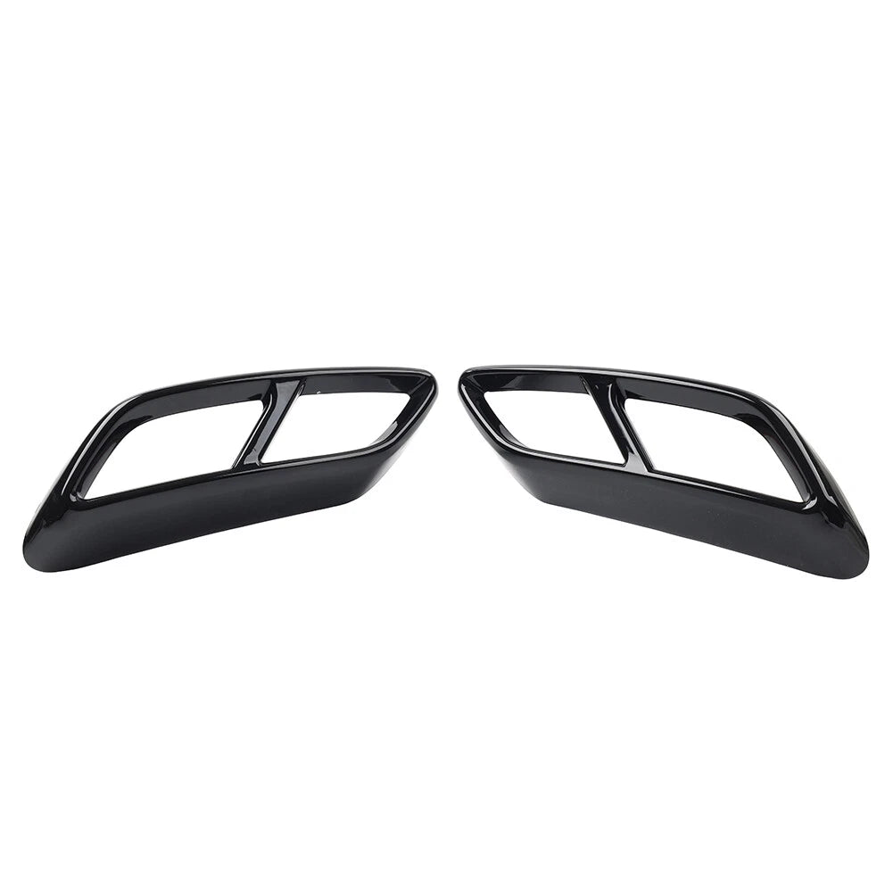 Rear Throat Exhaust Pipe Muffler Tips Cover Trim for Audi A3 (2021-2023)
