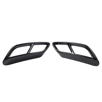 Rear Throat Exhaust Pipe Muffler Tips Cover Trim for Audi A3 (2021-2023)