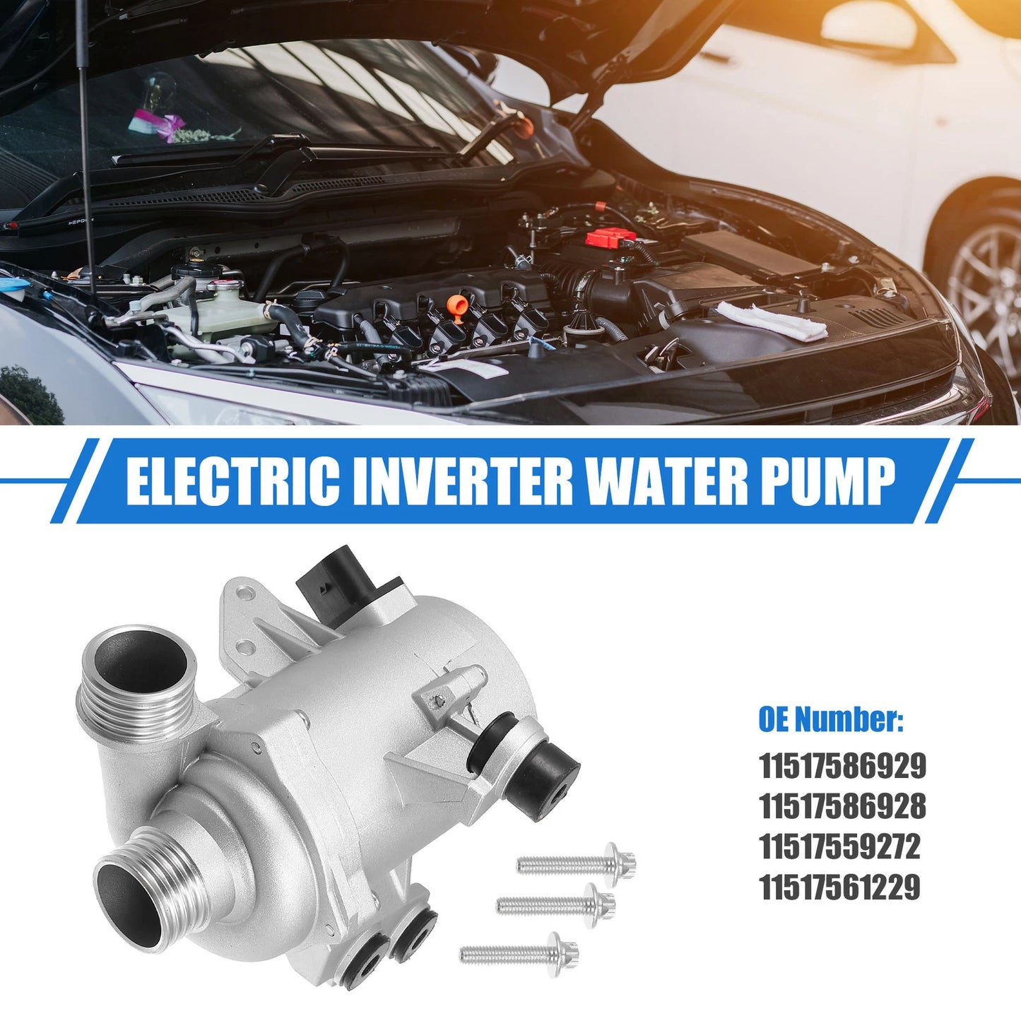 Electric Engine Water Pump for BMW X3, 1, 3, 5 Series (2004-2010)