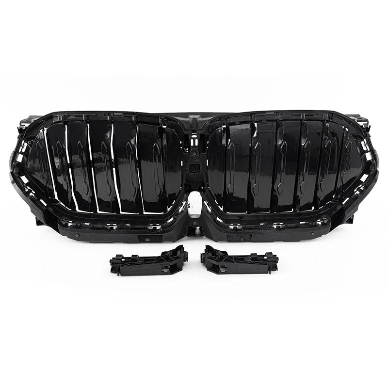 Gloss Black Front Radiator Grille Active Air Shutter for BMW X6 G06 (2020-2023)