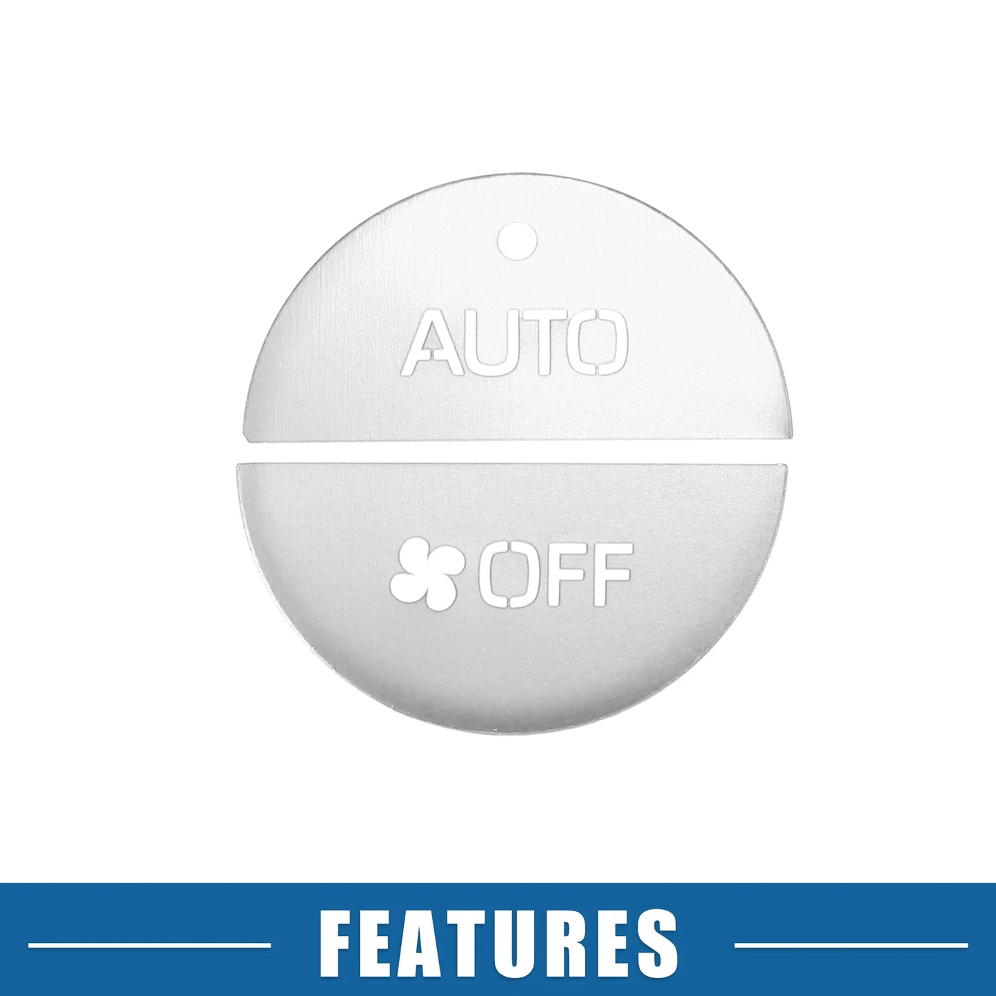 4 Pcs AC Switch Knob Cover Trim for Toyota RAV4 (2019-2022) Aluminum Silver Tone