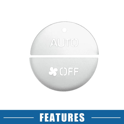 4 Pcs AC Switch Knob Cover Trim for Toyota RAV4 (2019-2022) Aluminum Silver Tone